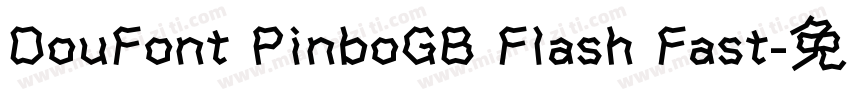 DouFont PinboGB Flash Fast字体转换